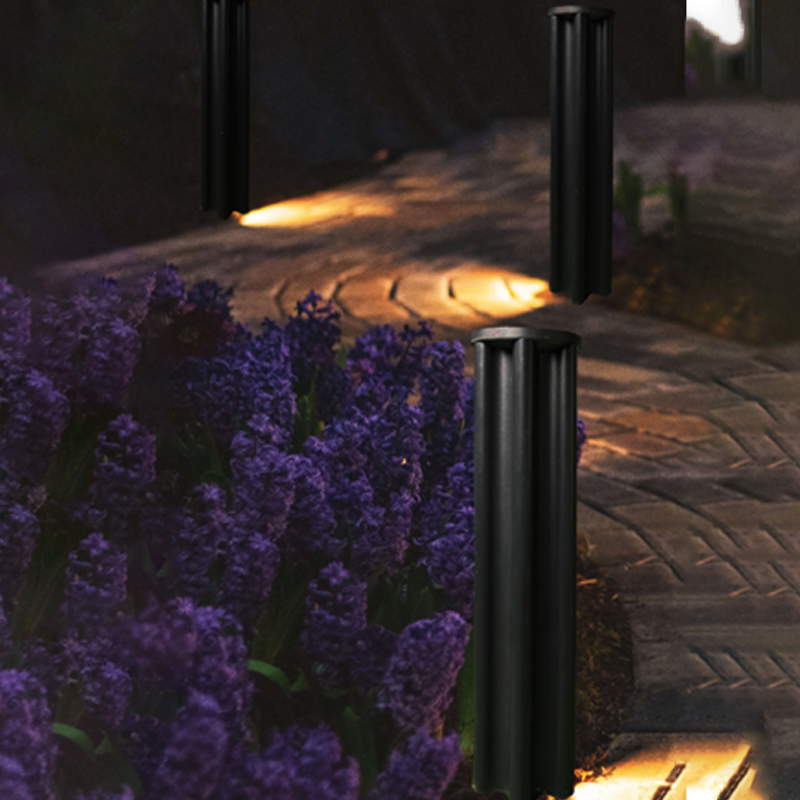 DDK-LL202 10W Luces de césped redondas negras para pastizales de jardín