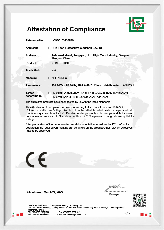 Certificación de cumplimiento