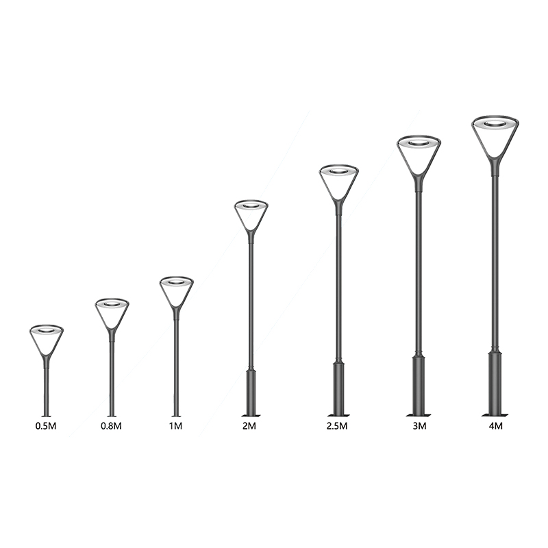 Luz de poste solar para exteriores DDK-STL102